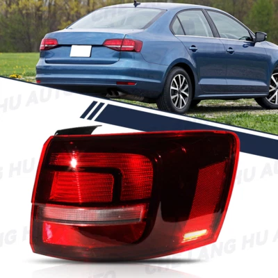 For US Volkswagen Jetta Outer Right Side Tail Light Rear Lamp with LED Fog Light - Image 1 of 4