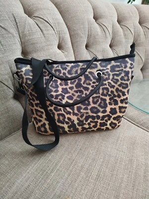 NWOT Brown Leopard Print Shoulder Bag Crossbody Purse Handbag Hobo/extra strap - Image 1 of 4