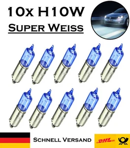 10 x fanale posteriore Jurmann Trade H10W 12 V originale super bianco luce parcheggio lampada di ricambio - Foto 1 di 5