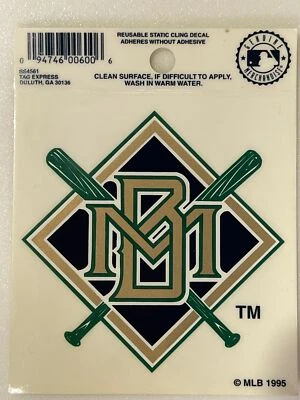 Milwaukee Brewers Small Static-Cling Window Decal Sticker 3.5" x 3.75"  MLB - Image 1 of 2