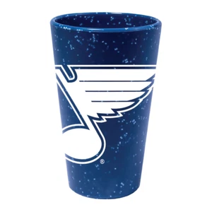 St. Louis Blues 16oz. Blue Speckled Silicone Pint Glass WinCraft - Picture 1 of 1
