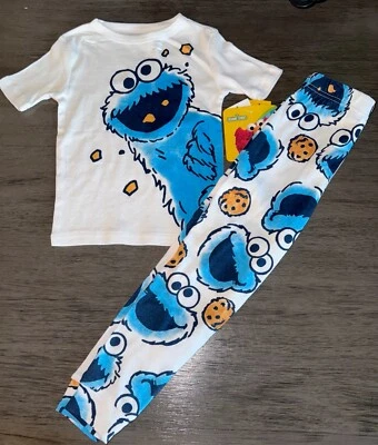 Juego de pijama personaje niño monstruo galleta calle sésamo 18M 2T 3T 4T Foto 1 de 4
