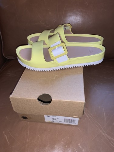 NUOVO CON SCATOLA UGG COOPER SLIDE SANDALO DONNA MARGARITA US 6 UK 4 EU 37