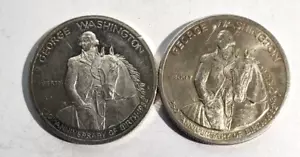 (2) 1982 George Washington 250th Anniversary Half Dollar Silver Coins - Picture 1 of 2