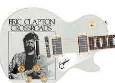 Eric Clapton Autographed "Crossroads" Lp Cd Custom Graphics Guitar