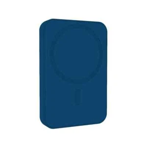 Cargador inalámbrico magnético láser 5000 mAh azul marino, banco de energía de carga rápida - Imagen 1 de 6