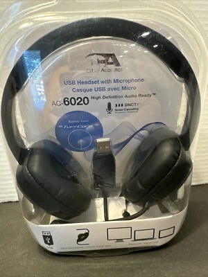 NEW CYBER ACOUSTICS AC-6020 HEADBAND HEADPHONES - Image 1 of 4