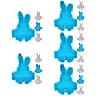 20 Pcs Rabbit Lovers Easter Earrings DIY Keychains Molds Epoxy