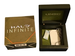 GameStop Halo Infinite UNSC Dog Tag Chain w Original Box - Picture 1 of 1
