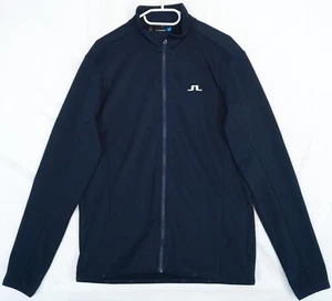 J.Lindeberg Kimball Fieldsensor Mid Layer Full zip Black Jacket Slim Fit XL - Picture 1 of 6