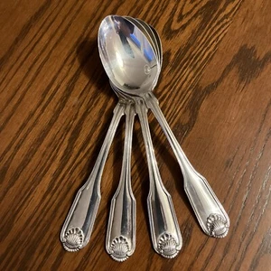 Oneida Community Würfel Versilbert Silber Schale Oval Suppenlöffel 6 7/8" 4er Set - Bild 1 von 4