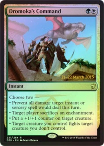 Dromoka's Command - Foil - Prerelease Promo ~ Lightly Played Prerelease Promos M - Image 1 of 1