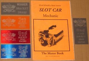 Slot Car Mechanic Motor Book 1/24 Mura Champion Parma + 5 Vintage Track Awards