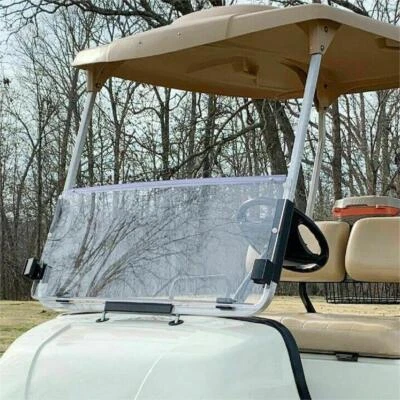 Clear Windshield For Yamaha G22 2003-2006 Folding Polycarbonate Golf Cart Part - Image 1 of 4