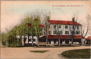 Postkarte Walloomsac Inn Bennington Vermont geteilte Rückseite gestempelt 1909 - Bild 1 von 2