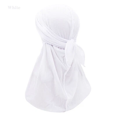 Men Women Velvet Durag Cap Long Tail Silky Durag Headwraps for 360 Waves - Image 1 of 4