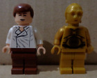 2x Lego Star Wars Minifigures - Han Solo and C-3PO sw0403 and sw0161