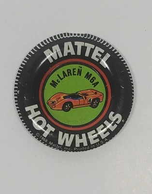 Hot Wheels McLAREN M6A Redline Collectors Button 1969 - Image 1 of 2