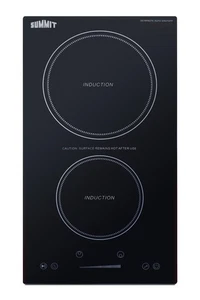 Summit SINCH115V2 12"W 2 Burner Electric Cooktop - Black - Picture 1 of 7