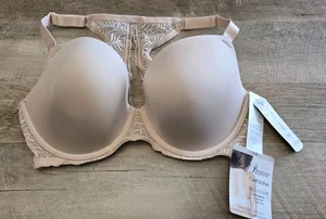 PARAMOUR Caroline Racerback Contour T-Shirt Bra Full Figure Underwire Size 38DD - Picture 1 of 4