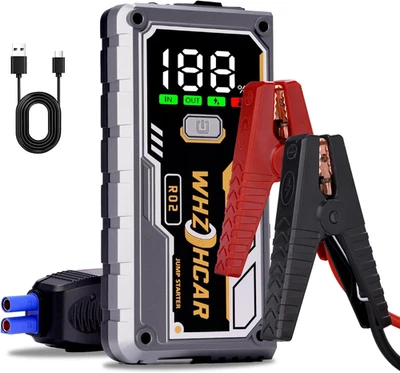 Avviatore Batteria Auto Booster Avviamento Auto Avviatore Emergenza 5000A 12V Fi - Immagine 1 di 4