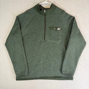 The North Face Gordon Lyons 1/4 Zip Pullover Herren XL grün meliert Fleece Strick - Bild 1 von 16