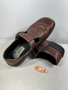 Josef Seibel Damen Größe 41-10 Schuh braun europäisch bequem flach T-Riemen Leder - Bild 1 von 7
