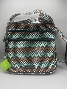Vera Bradley Sierra Stream Triple Zip Hipster Crossbody Retired - Picture 1 of 9