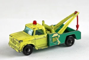 Matchbox RW 13D Dodge Wreck Truck grün & gelb "BP" bespielt - Picture 1 of 4