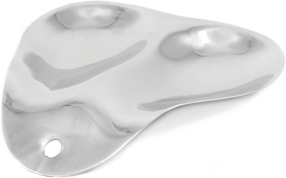 RSVP Stainless Steel Double Spoon Rest. 7" Foto 1 de 1