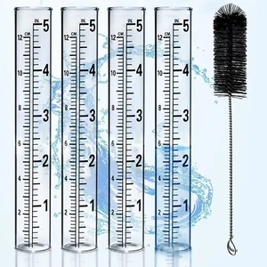 Plastic Rain Gauge Replacement Tube, 5'' Capacity Rain Gauges Replacement Tubes - Picture 1 of 7