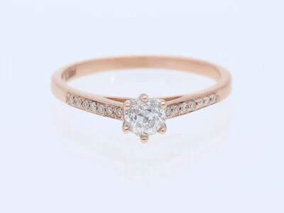 Top Preis Verlobung Ring 0,38 ct. Brillanten Diamant 585 Gold Wert: 2.700,- EUR - Bild 1 von 4