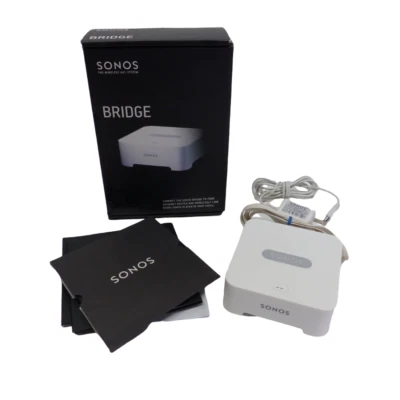 SONOS Bridge BRIDGUS1 para red inalámbrica Sonos blanco con adaptador de CA y cable de red Foto 1 de 4