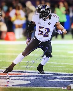 Ray Lewis autographed signed 16x20 photo NFL Baltimore Ravens PSA COA Super Bowl