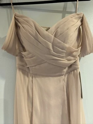 NWT RENZ Bridesmaid Dress- Chiffon Blush/pink/beige size 0  - Image 1 of 4