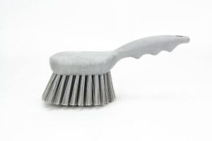 SPARTA 40541EC23 Plastic Scrub Brush, Solid Color - 8 Inches (1 Count), Gray 