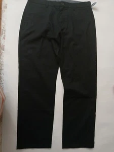 Pantalones Old Navy para hombre talla 36-32 integrados flexibles cremallera frontal. Bolsillos negros nuevos. - Imagen 1 de 6