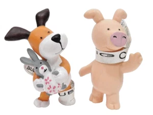 Bullyland 36350 + 36351 "Bubu & pig 2 Figure" Anno 2000 - Imagen 1 de 3