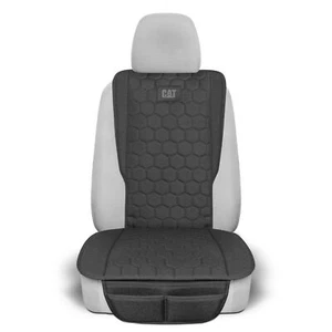 CAT Front Seat Cover for Cars, Trucks, SUVs - Hexagonal Pattern Design - Picture 1 of 8