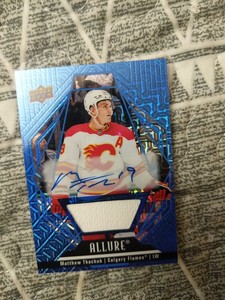 Matthew Tkachuk2022/23 Upper Deck Allure Hockey Blue Line Auto Jersey #22/25
