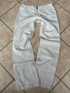 Mexx Leinenhose 38 Weiß + MNG Leinenshorts M Flieder im Paket Set - Bild 1 von 4