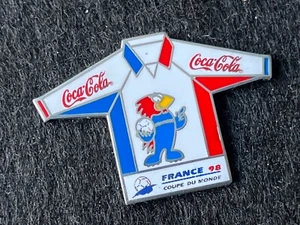 PIN PINS ENAMEL WORLD CUP 98 1998 FOOTBALL SOCCER COCA COLA  ARGENTE - Picture 1 of 1