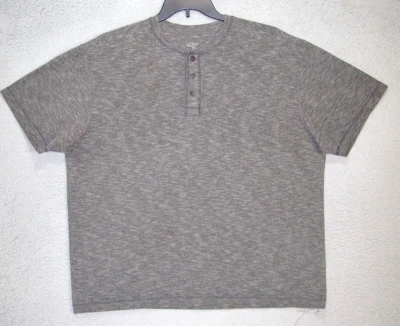 Red Head Shirt Adult Extra Large Gray Henley Short Sleeve Outdoor Hunting Mens - Image 1 of 4