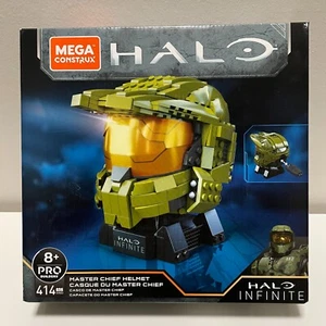 2020 Mega Construx Halo Infinite-Master Chief Helmet Set 414pc GVN33 NIB Retired - Picture 1 of 5