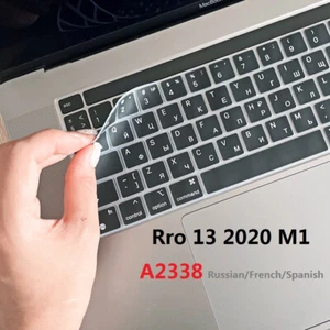 Soft Keyboard Skin for Macbook Pro 13 2020 M1 A2338 Keyboard Cover EU US French - Photo 1/33