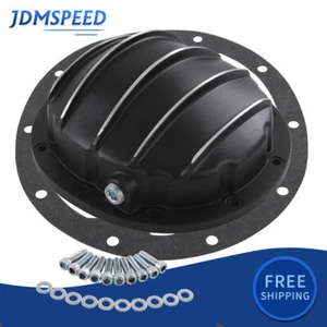 Aluminum Black GM Differential Cover 8.5" & 8.6" Ring Gear DIff 10 Bolt Cast - Picture 1 of 12