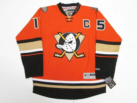 RYAN GETZLAF ANAHEIM DUCKS ORANGE THIRD REEBOK PREMIER HOCKEY JERSEY Cover