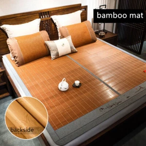 chinese bamboo mat summer sleeping cool bed mat floor mat full queen king size - Picture 1 of 4