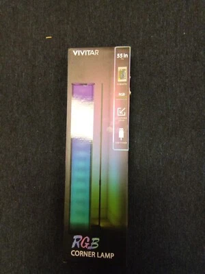Lámpara de esquina Muze by Vivitar 55 pulgadas RGB con control remoto alimentado por USB NUEVA caja sellada Foto 1 de 2