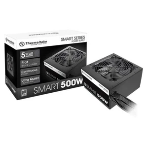 80+ Thermaltake Smart 500W SLI/CrossFire Ready ATX 12V V2.3 DUAL PCIe 6 or 8pin - Photo 1/7